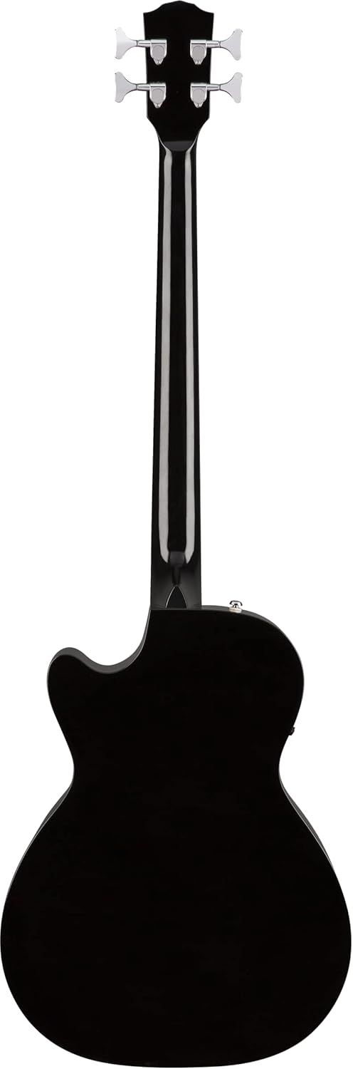 Fender Acoustic Bass Guitar 4-String with Fishman Bass Acoustic Guitar Pickup with Tuner and Equalizer, Classic Design with Rounded Walnut Fingerboard, Mahogany Construction, Spruce Top