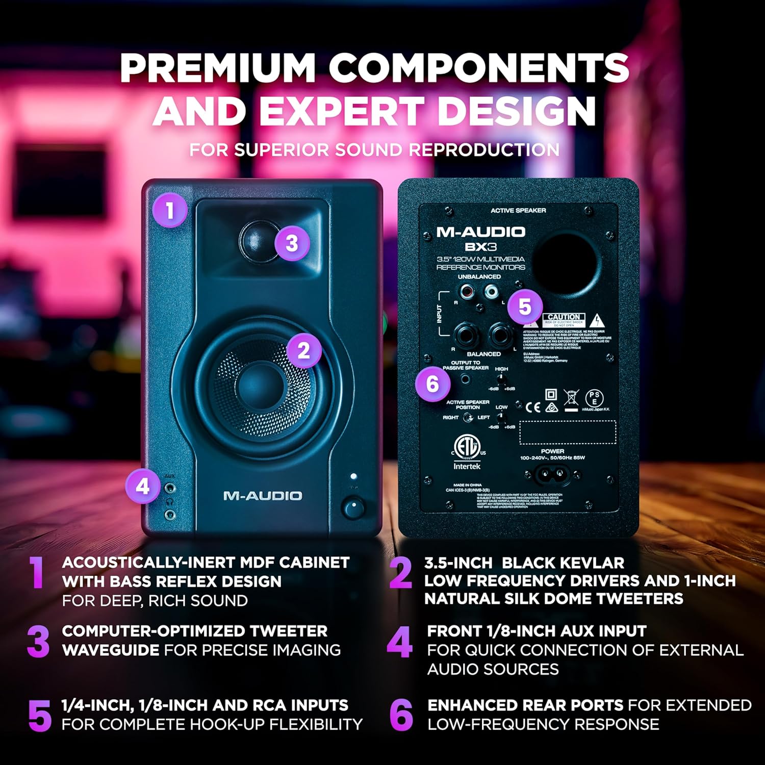 Numark Party Mix MKII DJ Controller Set - With DJ Mixer, Audio Interface, Studio Monitor Speakers and Headphones