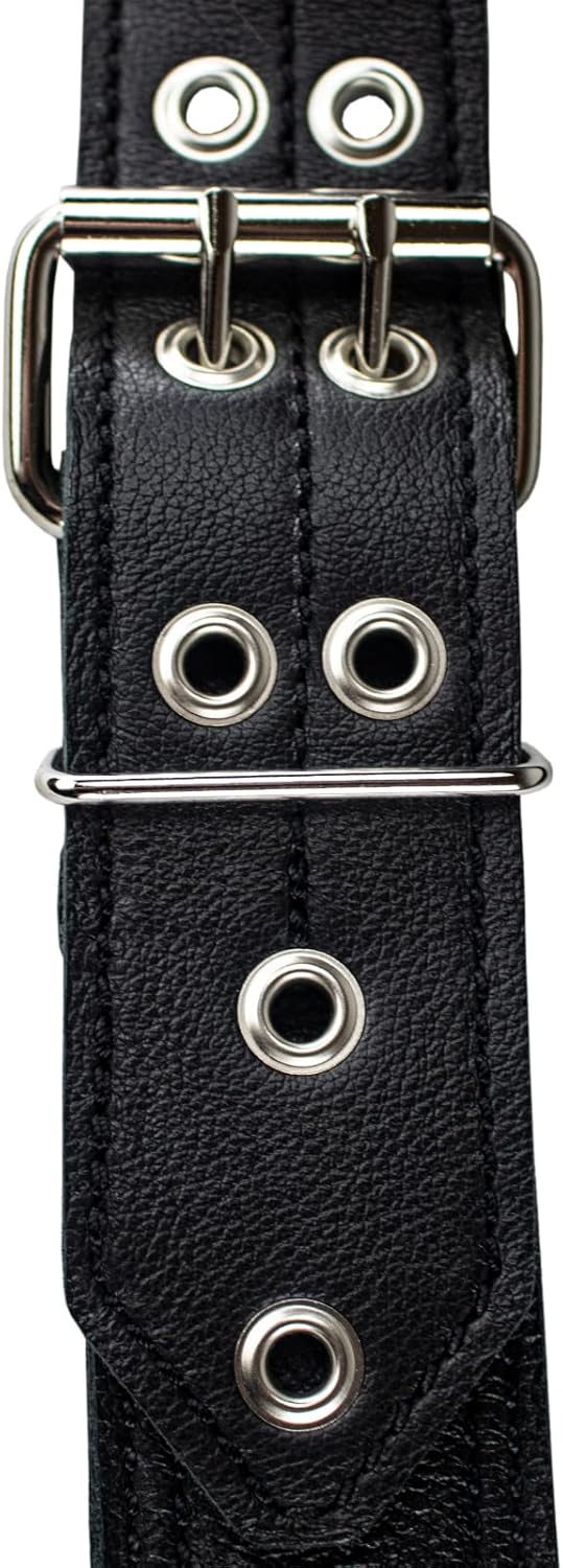 Sawtooth Red Lace 3” Wide Leather Guitar Strap Hand Crafted in the U.S.A.