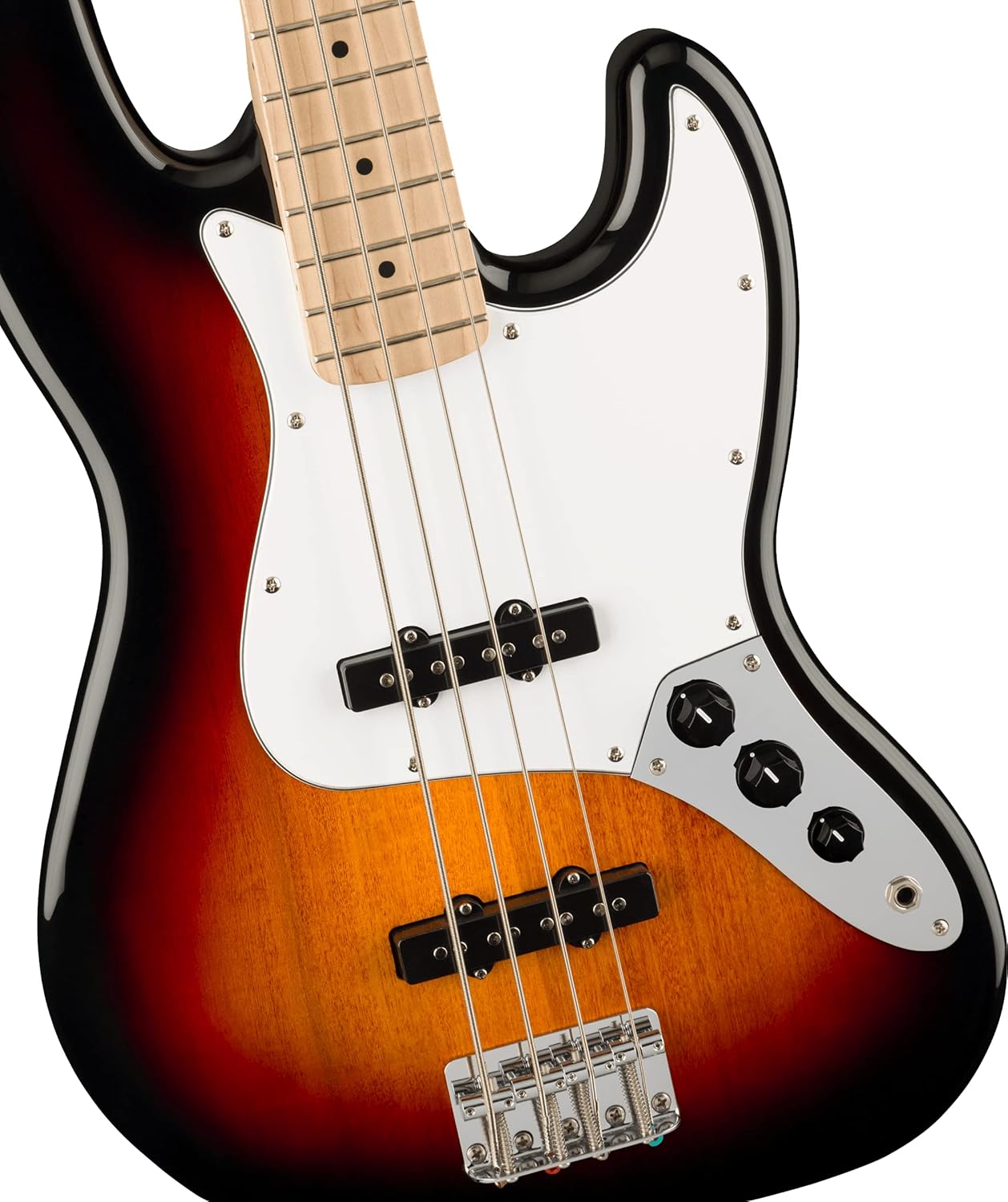 Fender Squier Affinity Series Jazz Bass, 3-Color Sunburst, Maple Fingerboard