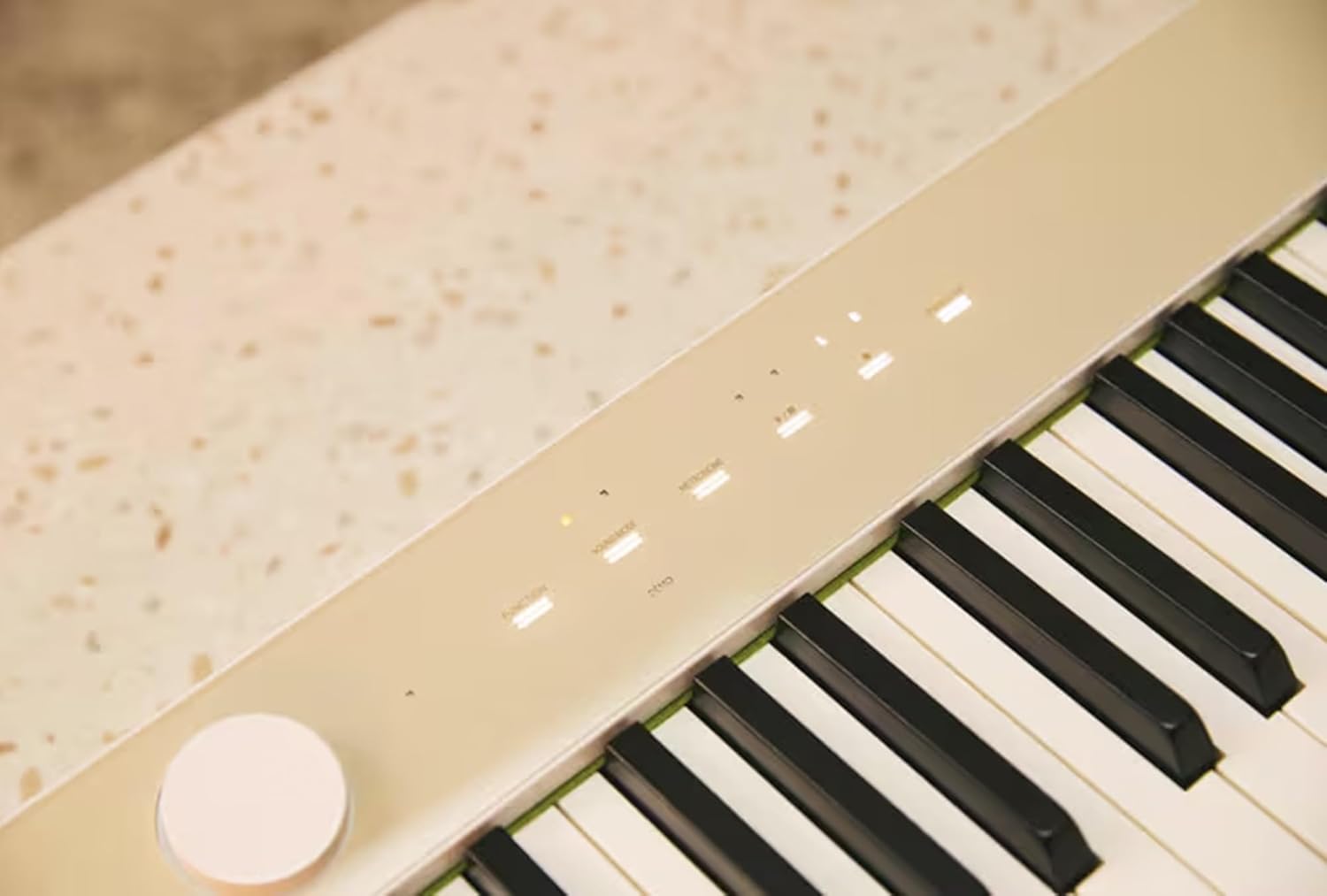 Casio PX-S1100 Privia Digital Piano - Mellow Beige Bundle with CS-68 Stand, Bench, Sustain Pedal, Instructional Book, Austin Bazaar Instructional DVD, and Polishing Cloth