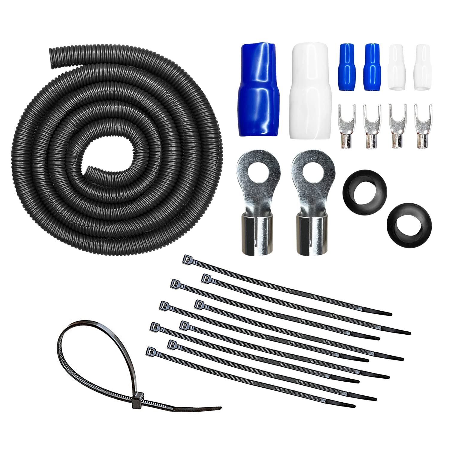 CT Sounds 4 Gauge OFC Complete Amp Wiring Install Kit, AMPKIT-4GA-ELITE