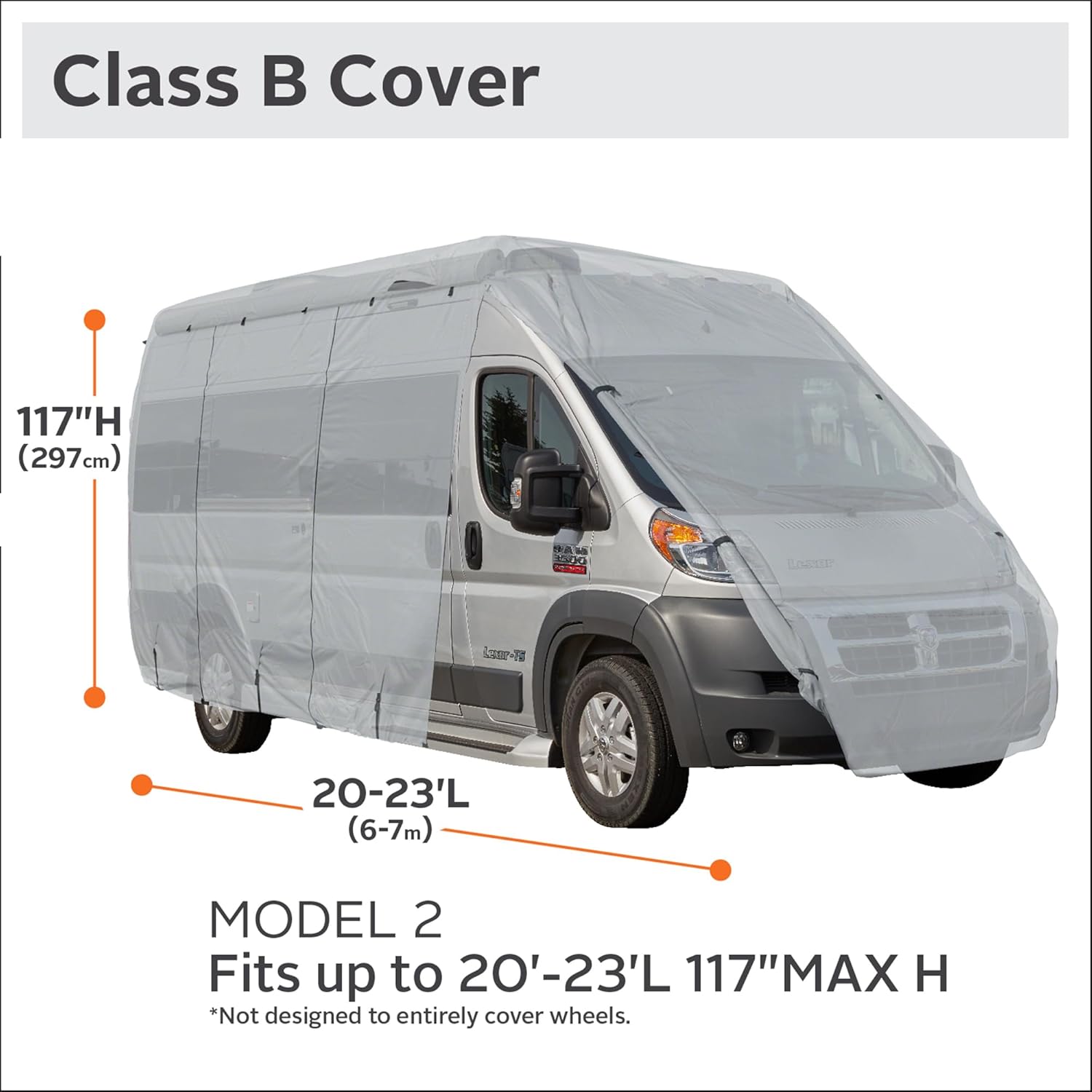 Classic Accessories Over Drive PermaPRO Class B RV Cover, Fits 23'-25' RVs