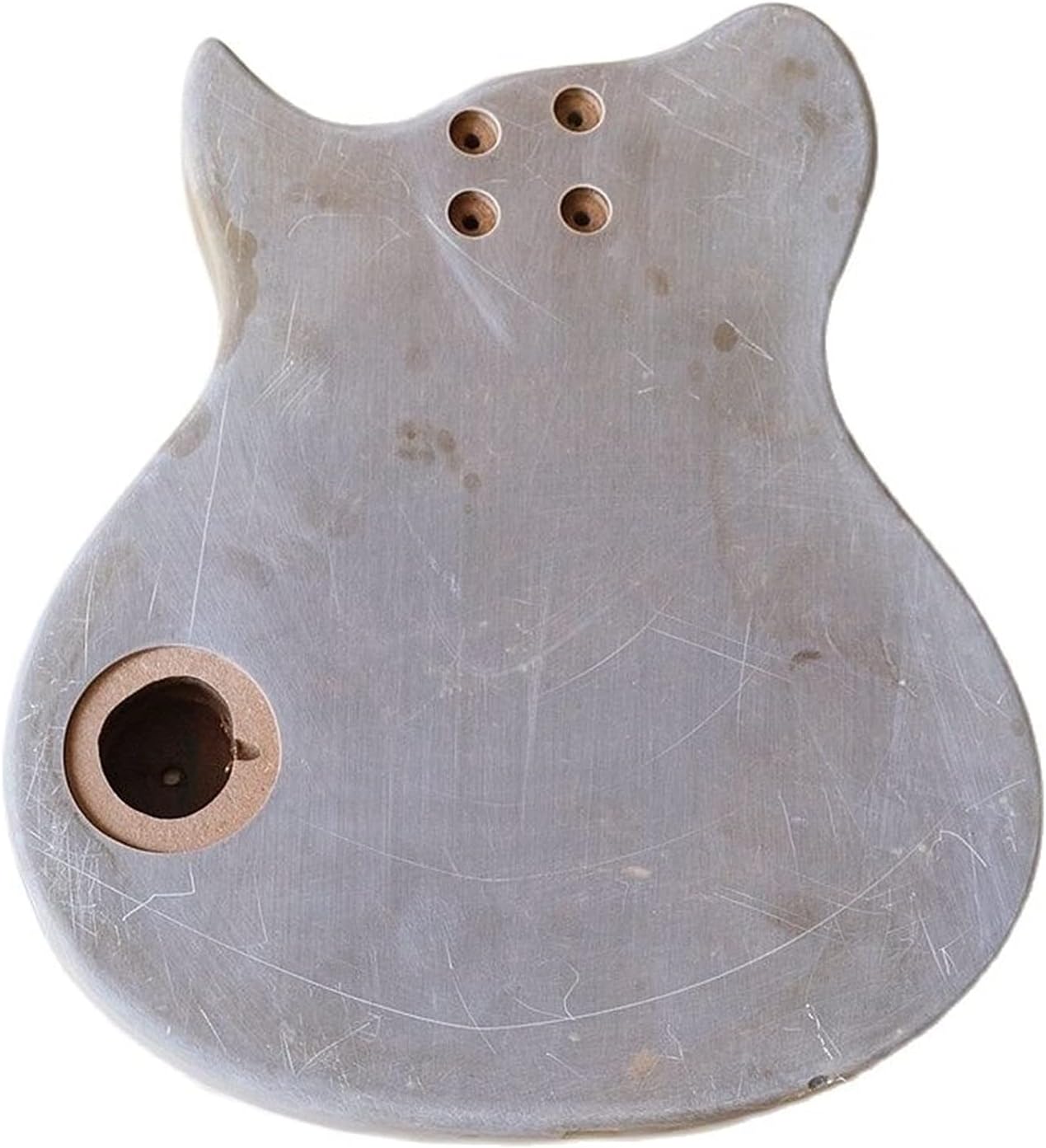 Unfinished Guitar Kit Corps De Guitare Électrique Pour Enfants Corps De Guitare ST Gris Mini Baril De Guitare Finition Mate Pièces De Corps De Bricolage Handmade ​Guitar Body