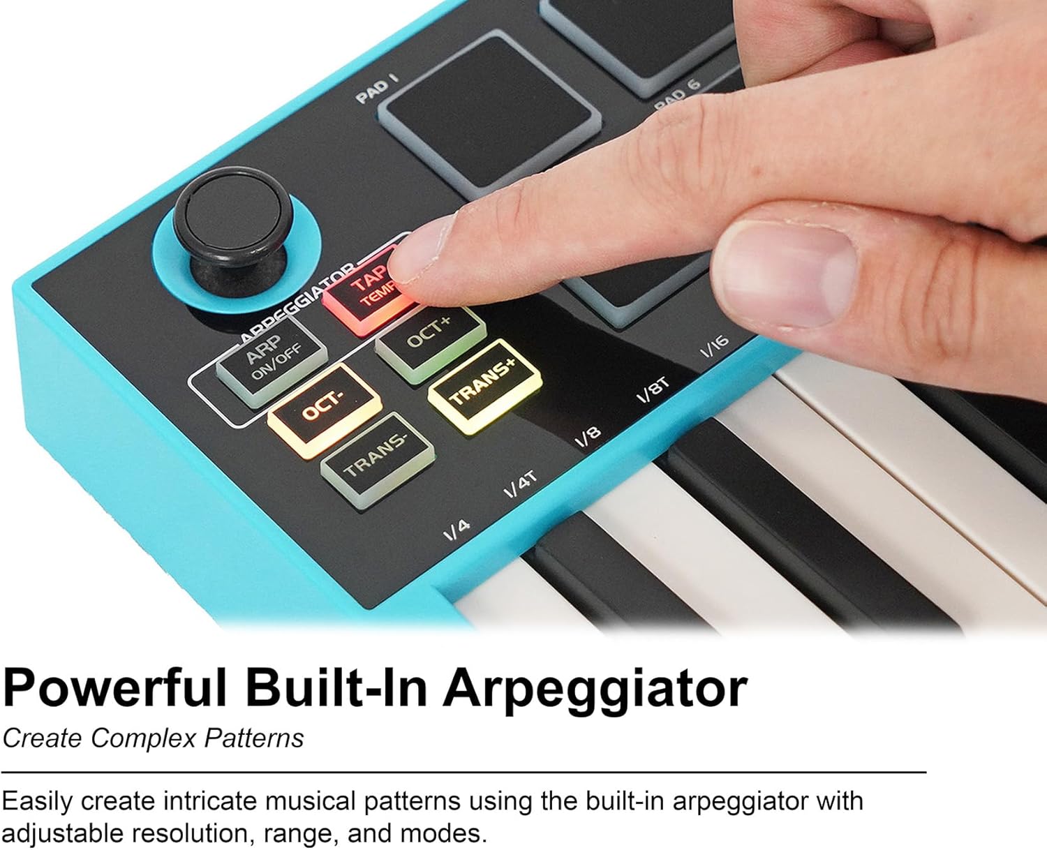 Rockville Bundle: Rockville M25 25 Key USB Wireless MIDI Keyboard Controller With Bluetooth+8 Pads Bundle with Rockville MCB16 Gig Bag Case 4 DJ/MIDI/Keyboard Controller/16 x 10.5 x 3 INCHES (2 items)