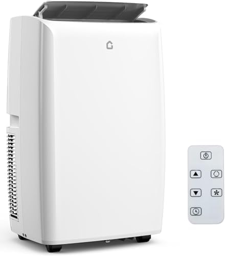 14000 BTU Portable Air Conditioner - 3 in-1 AC Unit with Dehumidifier & Fan, Cools Up to 750 Sq Ft, Quiet 52dB, Easy Install Kit for Home/Garage/Apartment