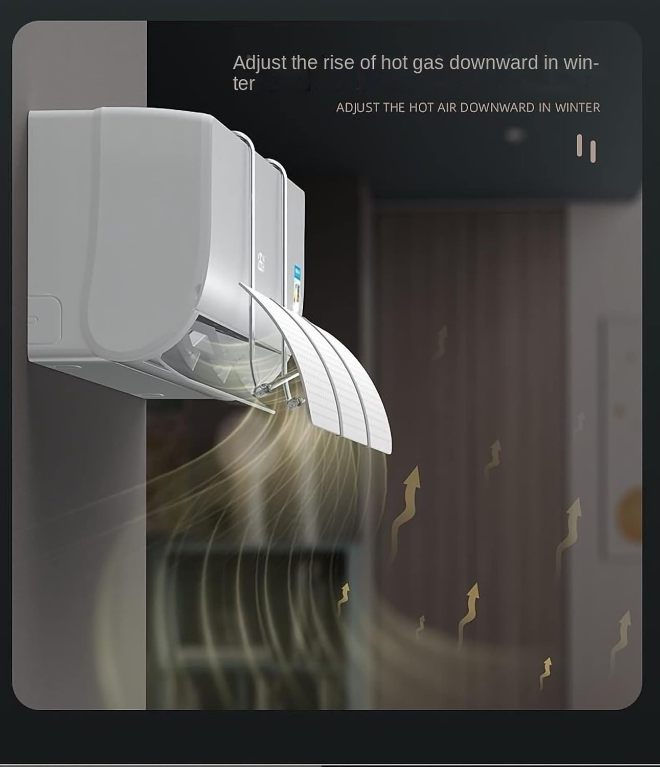 Air Conditioner Windshield, Anti-direct Blow, Cold Air Outlet Windshield, Wind Deflector, Air Conditioner Dust Cover, Wall-mounted Universal Baffle