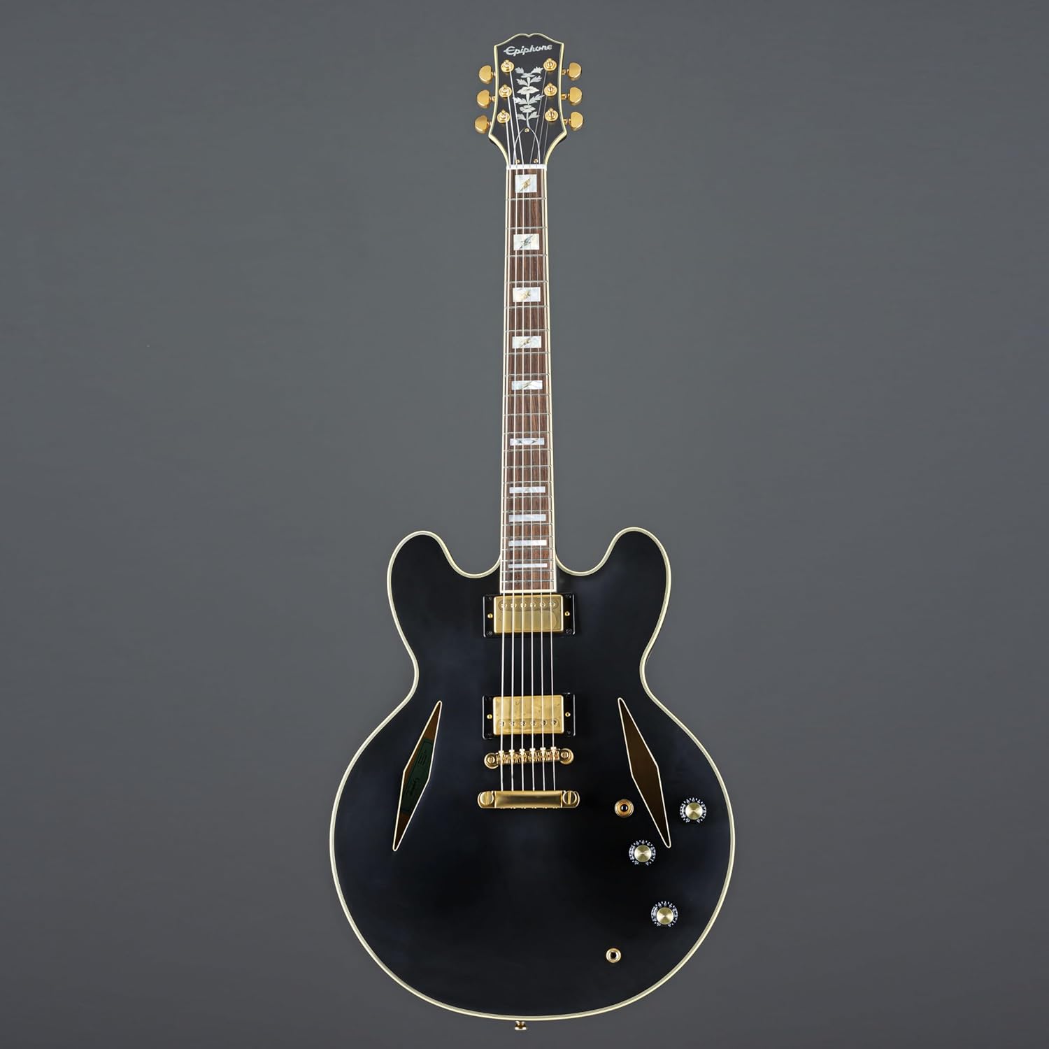 Epiphone Emily Wolfe Sheraton Stealth Black Aged Gloss with EpiLite Case
