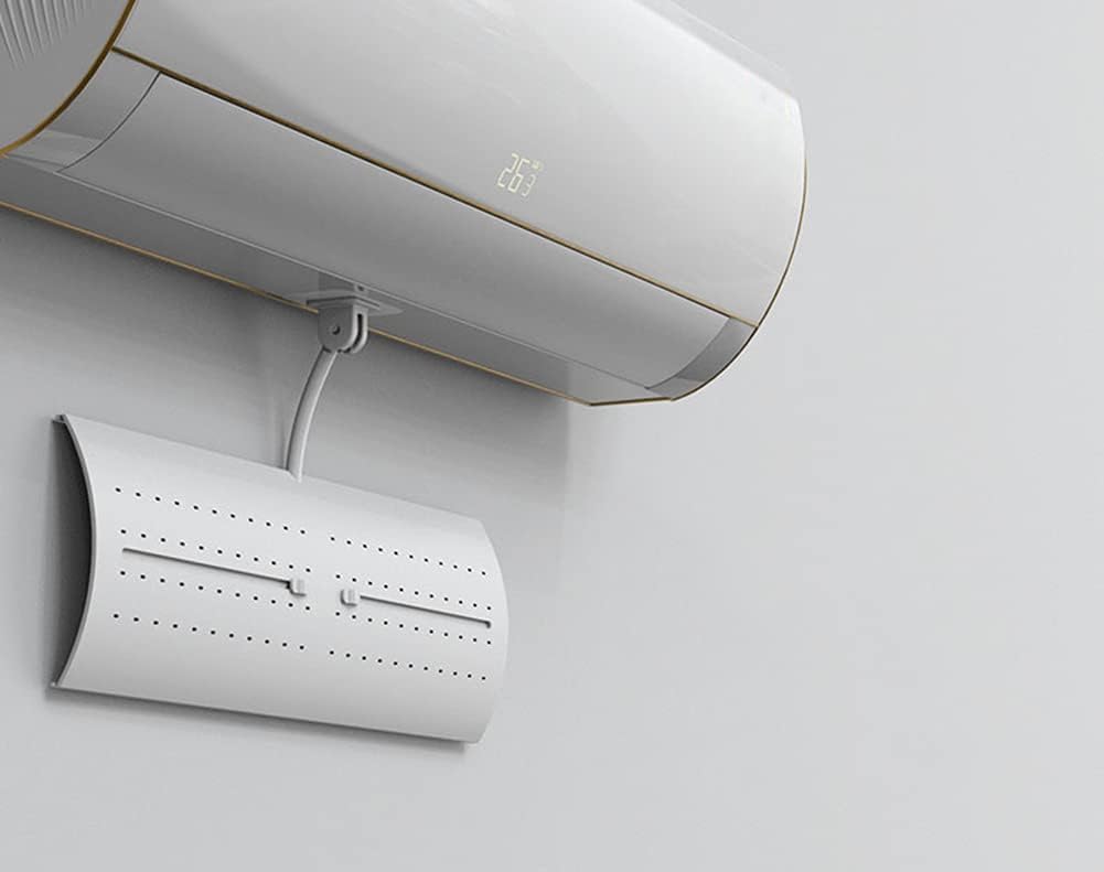 Home Air Conditioner Windshield, Prevent Direct Blowing Adjustable Windshield Wall-Mounted Air Conditioner Air Outlet Baffle Retractable Deflector