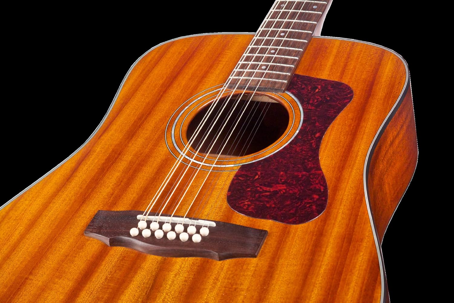 Guild Guitars D-1212 12-String Acoustic Guitar, Natural, All Solid Woods Dreadnought, Westerly Collection, with Premium Gig Bag