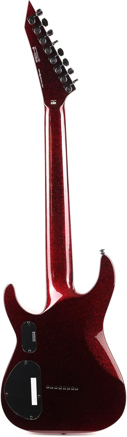 ESP LTD SC-608 Baritone Signature Series Stephen Carpenter Electric Guitar with Case, Red Sparkle