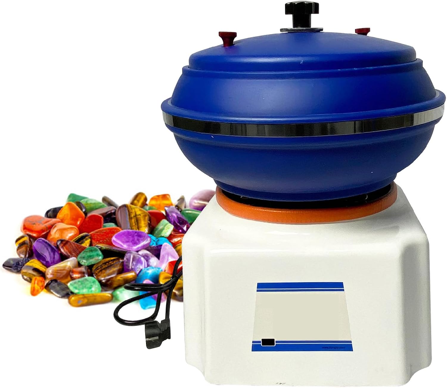 Electric Metal Parts Tumbler Plisher- Metal Polishing Vibratory Tumbler Rotary Vibratory, Bowl Metal Cleaner Bowl Finishing Machine Cleaning Tumbler