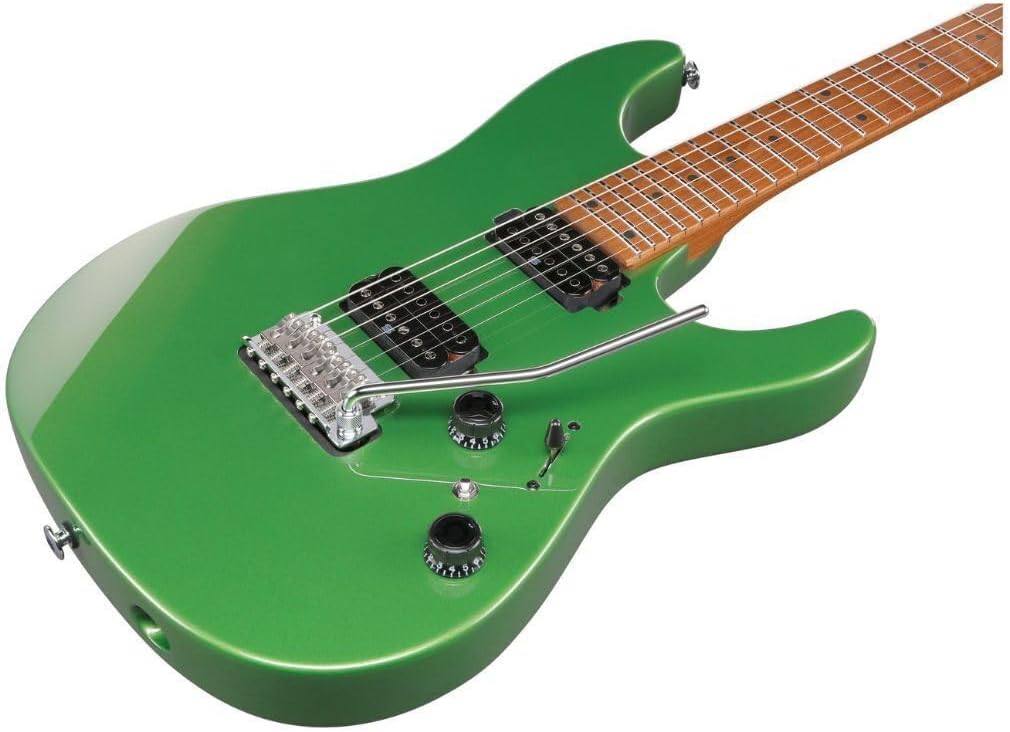Ibanez AZ2402 Prestige Electric Guitar, Roasted Maple Fingerboard, Apple Green Metallic