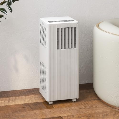 8000 BTUs Portable Air Conditioner, 3-in-1 Quiet Portable Cooling AC Up to 350 Sq.Ft. with Dehumidifier,Fan, Sleep Modes, AC Unit with Remote Control & 24H Timer, Efficient Cooling