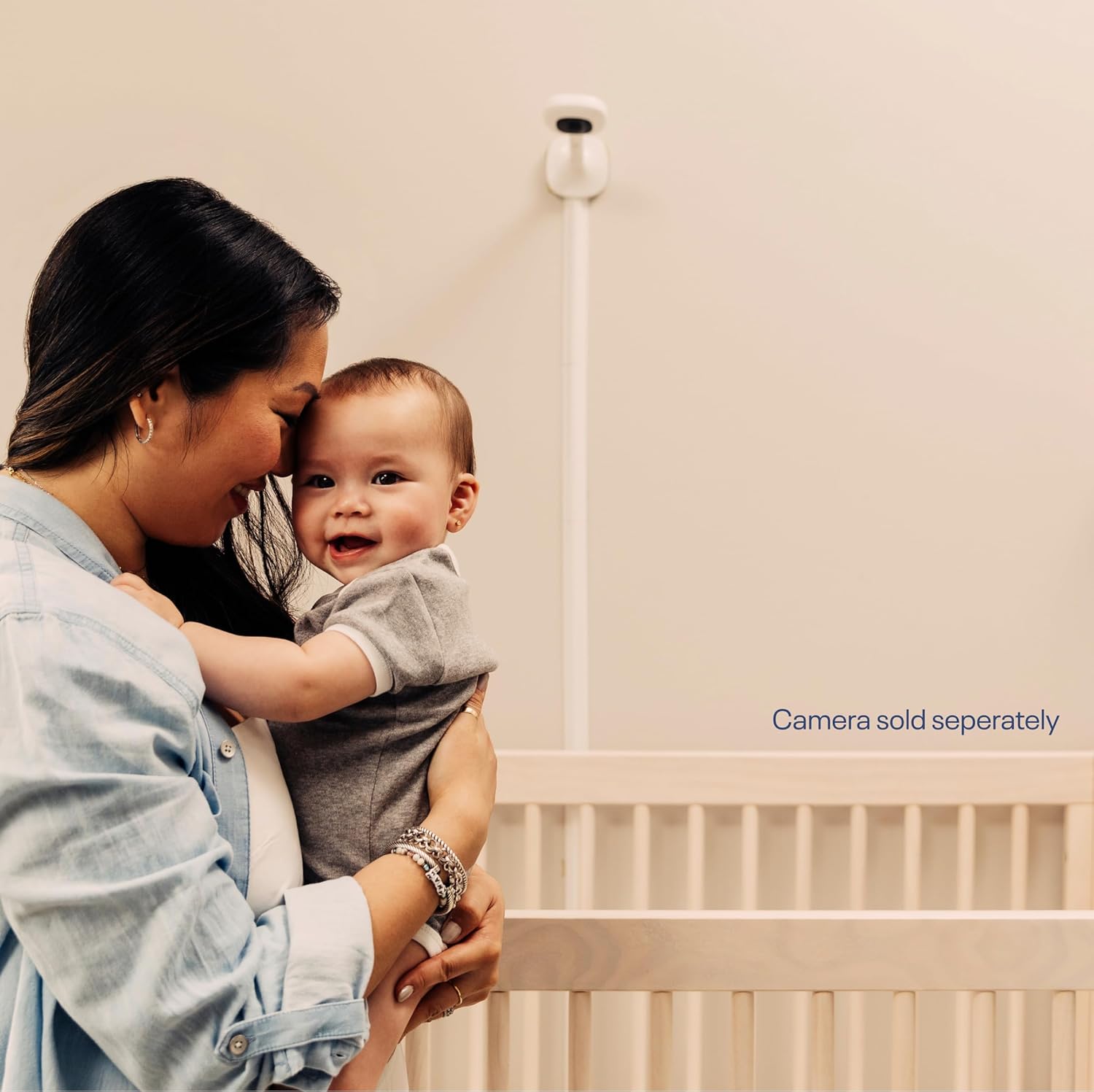 Nanit Pro Baby Monitor Wall Mount Accessory – Baby Camera Wall Mount for Crib, Space-Saving Baby Monitor Holder & Camera Mount (Camera Sold Separately)
