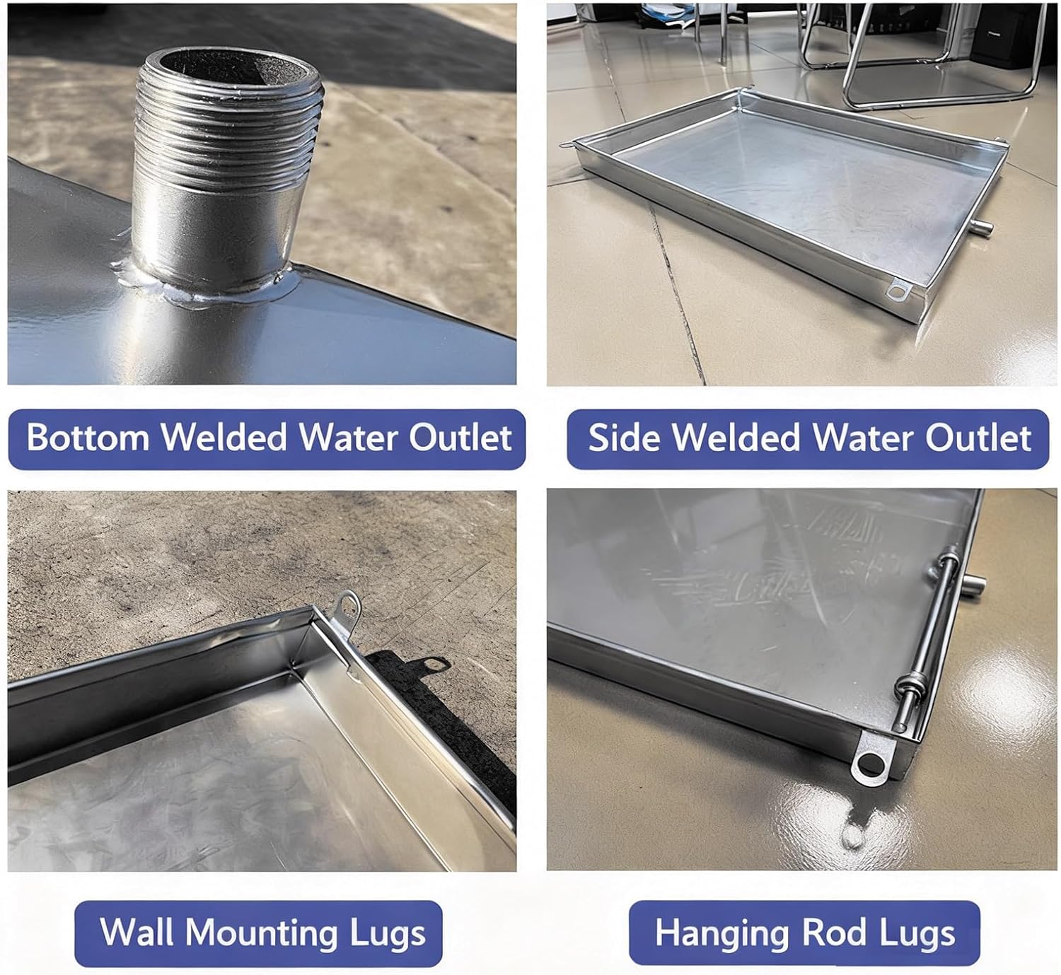 Air Conditioner Tray Drip pan With Hose Suitable for Drainage Solutions in air Conditioning Industrial Equipment and Distribution Stations Bestselling Product(60x120cm (24x47in))