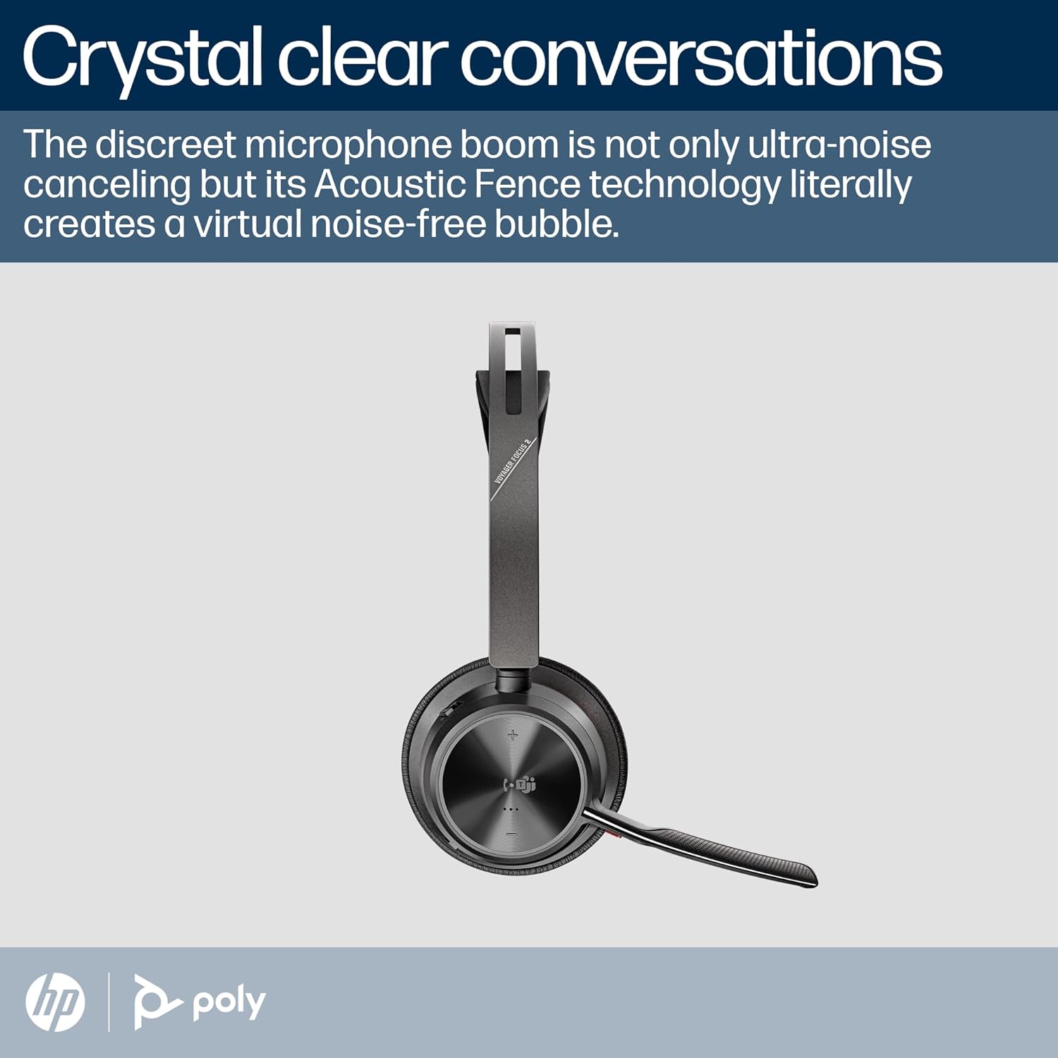 Poly Voyager Focus 2 USB-C-C Headset USB-C/A Adapter Charging Stand (A58JDAA)