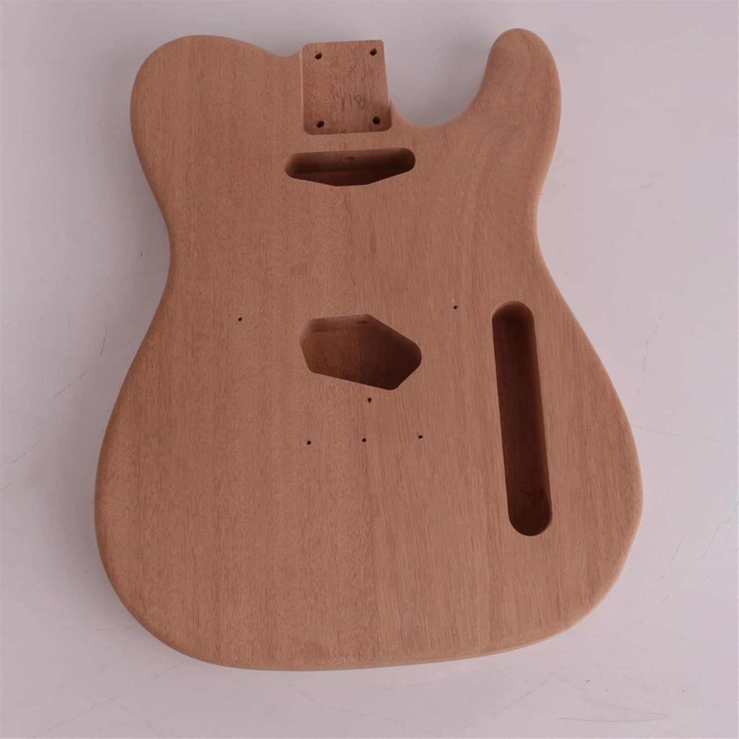 Unfinished Maple Neck Fretboard Mahogany Body 22 Frets for Tele Electric Guitar Kit DIY Unfinished Guitar Set (Color : 01)