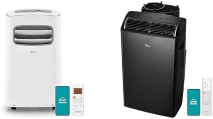 Midea 10K BTU Portable AC & 12K BTU Dual Hose Portable AC Bundle with Remote Control