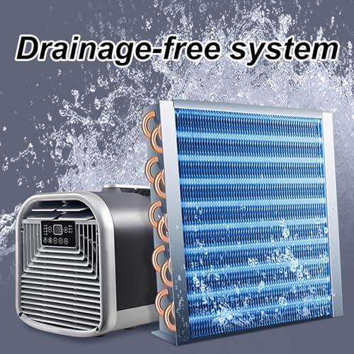 Mini Portable Air Conditioner 3 Wind Speeds 4-in-1 Evaporative Air Cooler with Touch Panel and Remote Control 1-12H Timing for Room, Office, Small Spaces(220v)