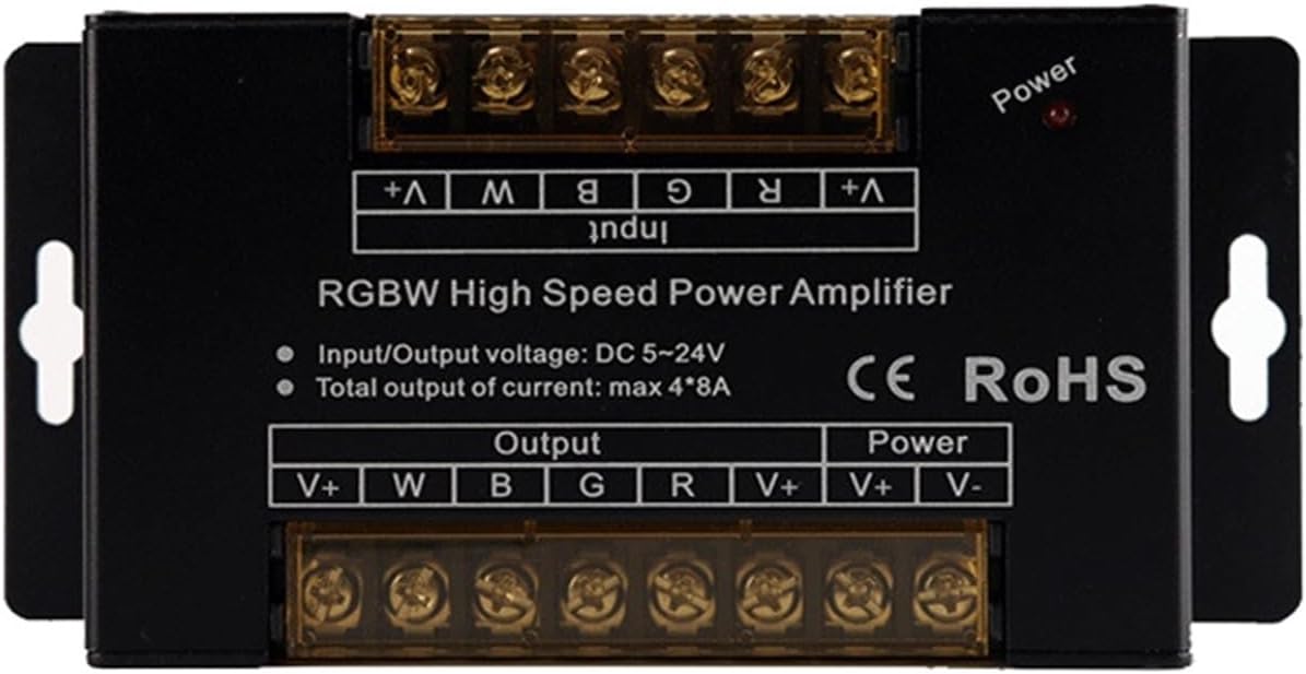 DC5V-24V 24A 30A 32A LED RGBCCT/RGBW/RGB Amplifier for Strip Power Repeater Light Controller(RGBW 32A)