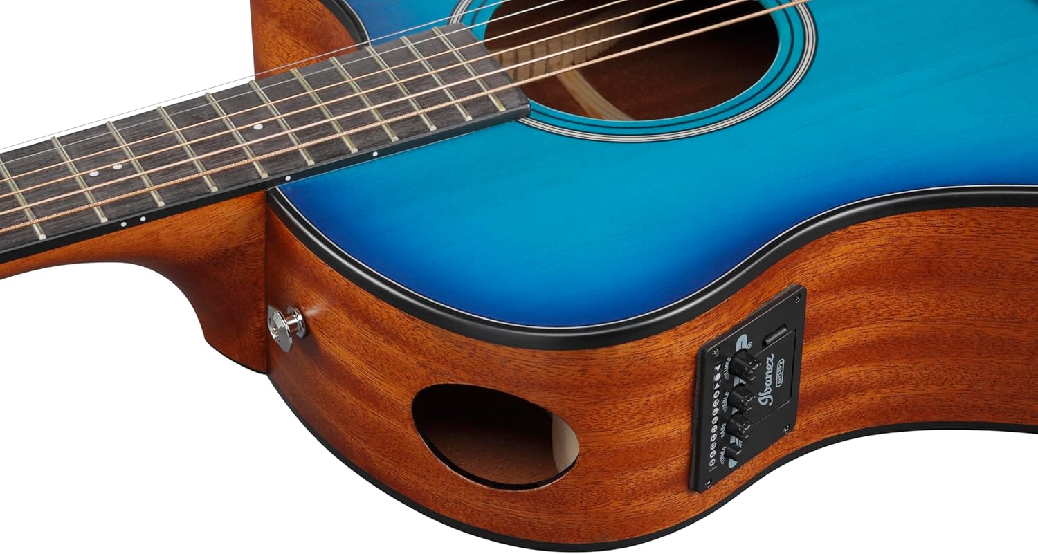 Ibanez AAM50CE Advanced Acoustic Auditorium Acoustic-electric Guitar - Sapphire Blue Burst