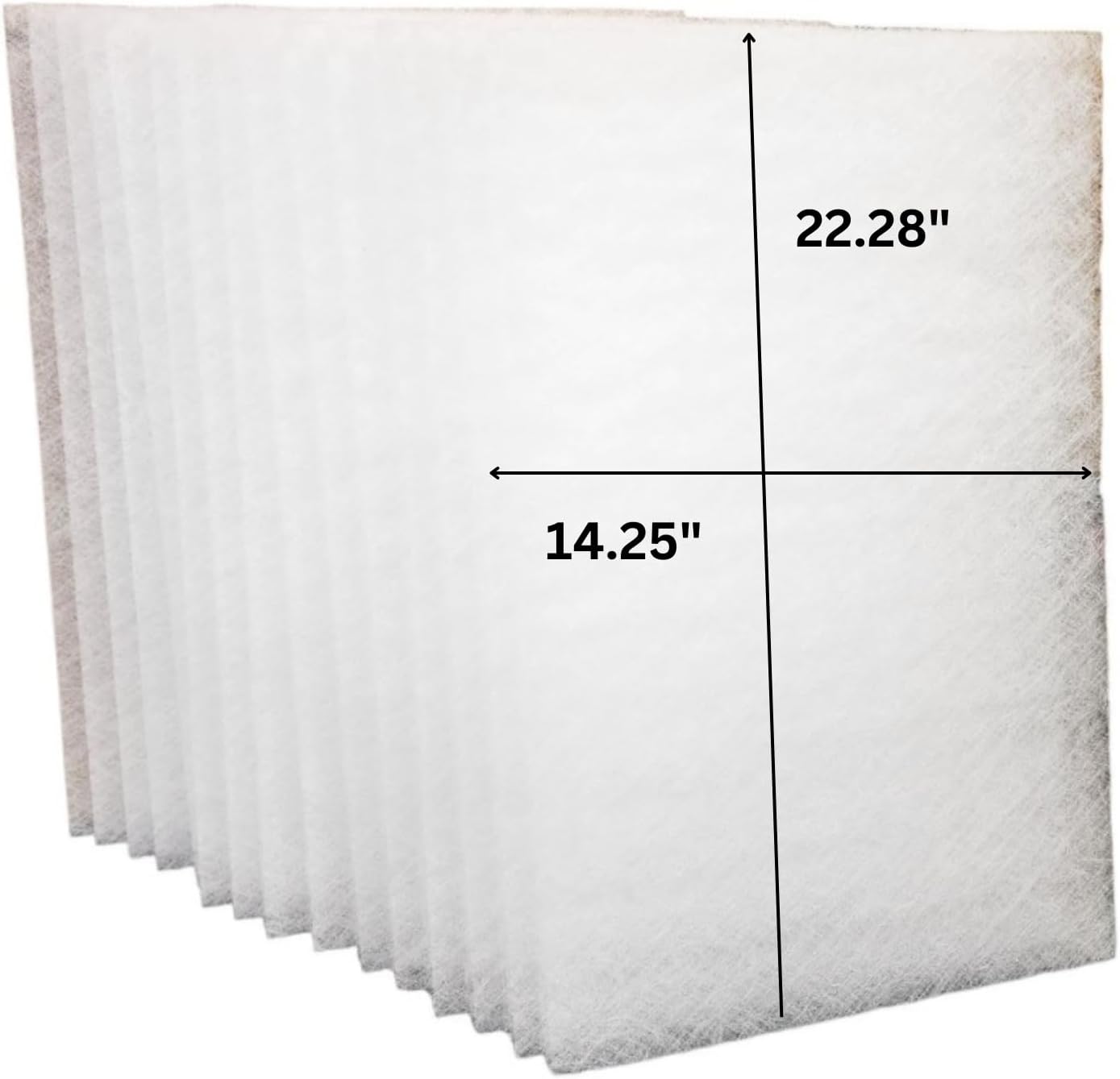 Fast-Shipped-Filters 20 Pack 16x25 Replacement Filter Pads Designed to Fit Totaline Air Cleaner Refill White CG1000