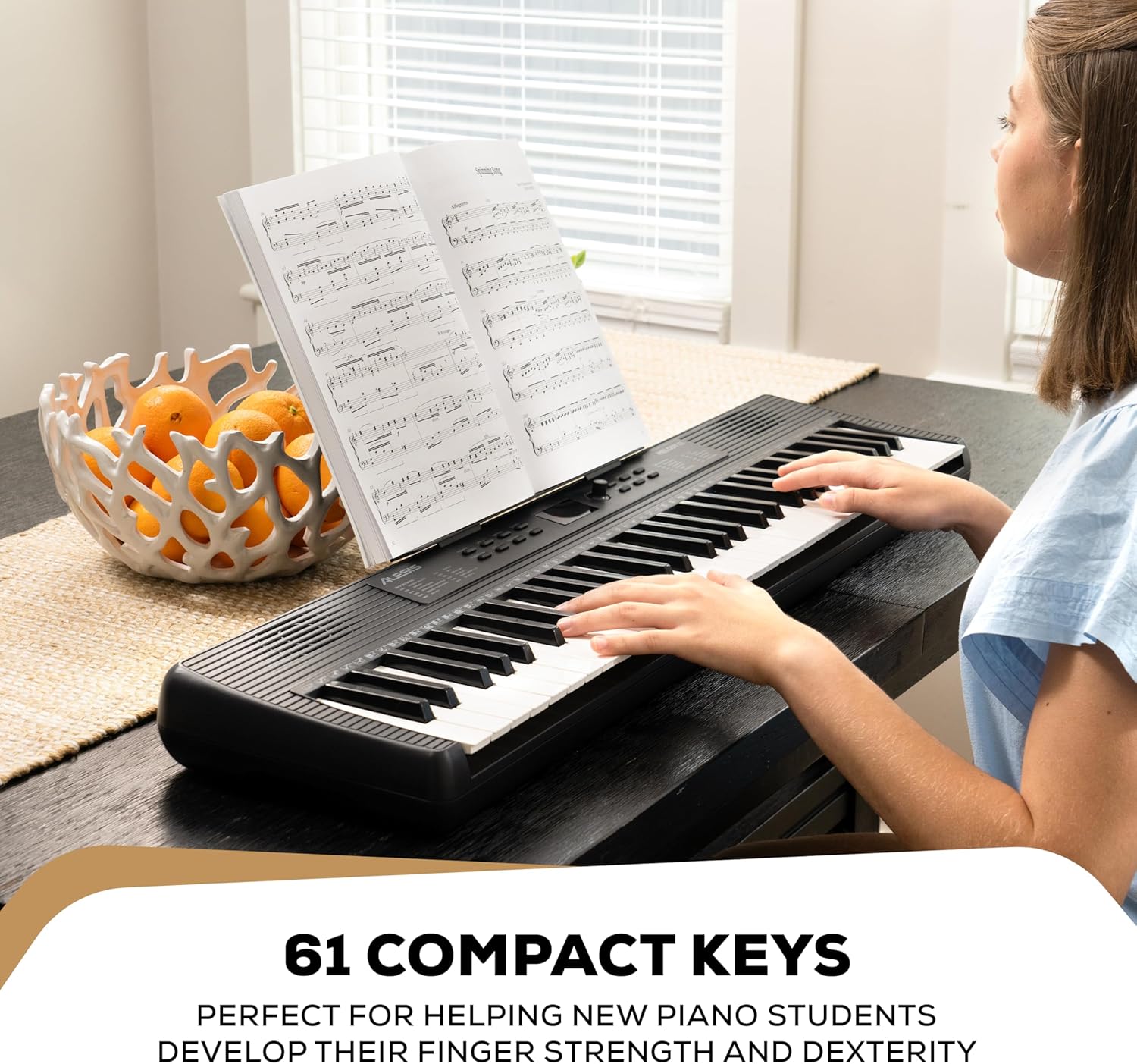 Alesis Melody 61 MK4 Keyboard Piano for Beginners with 61 Keys Speakers, Tablet/Sheet Music Stand, 300 Sounds and Music Lessons