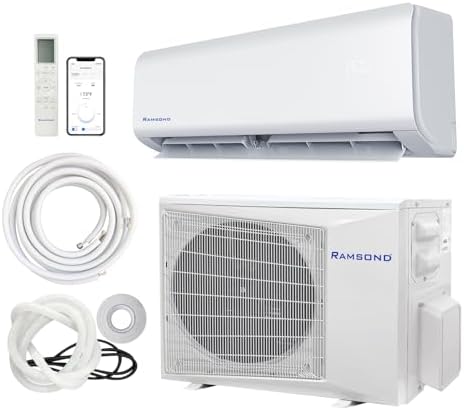 GW SERIES 12000 BTU 230 V Mini Split Ductless Air Conditioner Heat Pump 19 SEER Included Line Set Kit Compatible with Alexa and Google, White