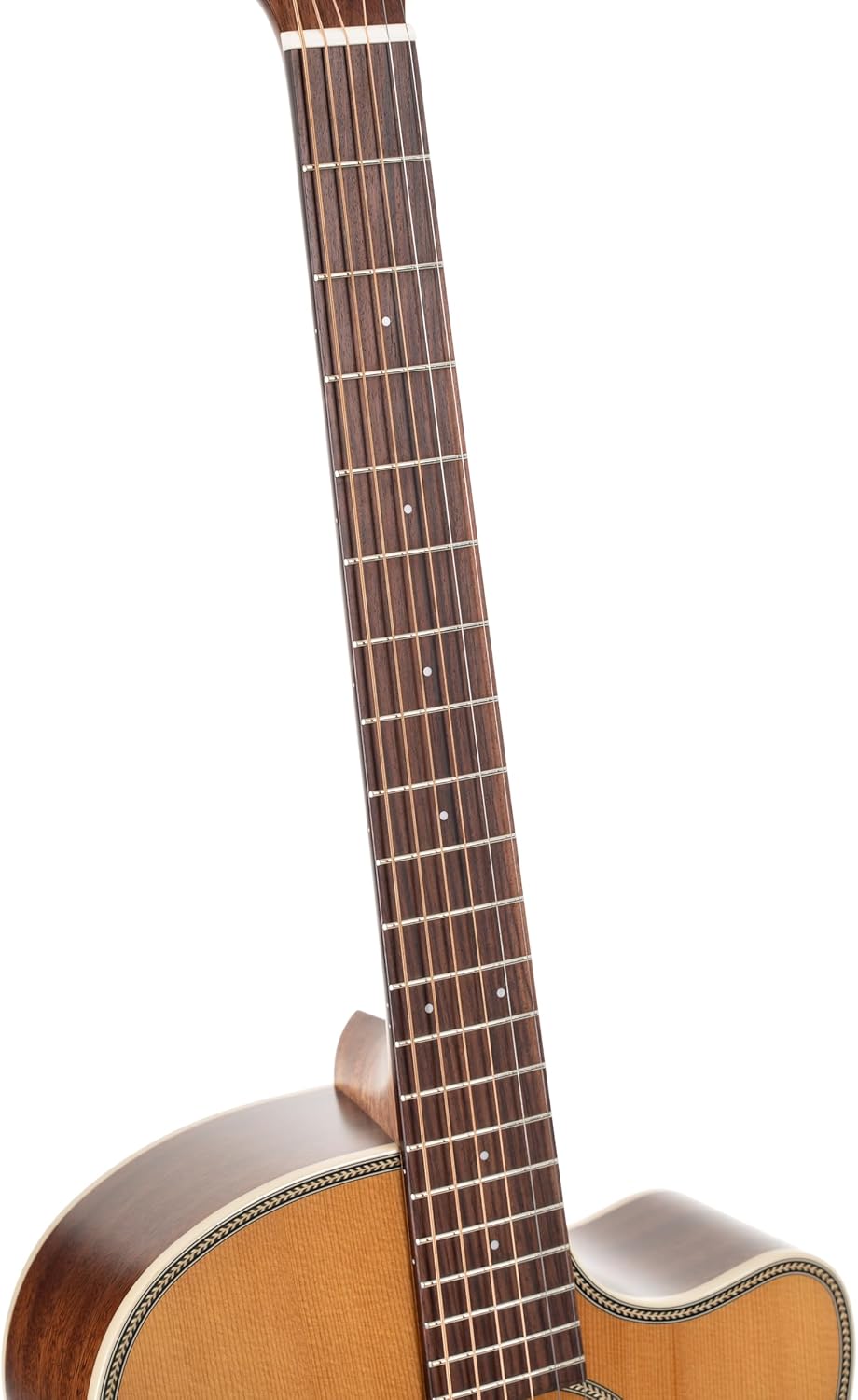 Cort Essence Series ES-GA4 Grand Auditorium Cutaway Acoustic Electric Guitar, Natural Semi Gloss (GA4NSG)