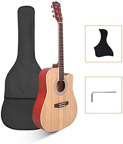 Music Lover GT502 41-Inch Notch Spruce Panel Matte Edging Folk Guitar Bag Shield Wrench Burlywood 3-7 Days Delivery