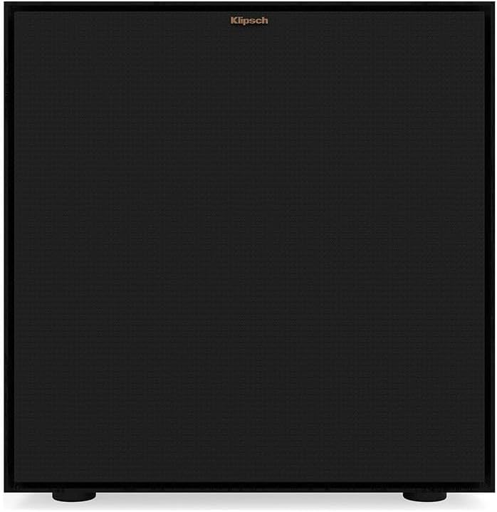 Klipsch Reference R-121SW 12” Front-Firing Subwoofer with revamped Spun-Copper thermoformed crystalline Polymer woofers and an All-Digital Amplifier for Premium Sound in Black