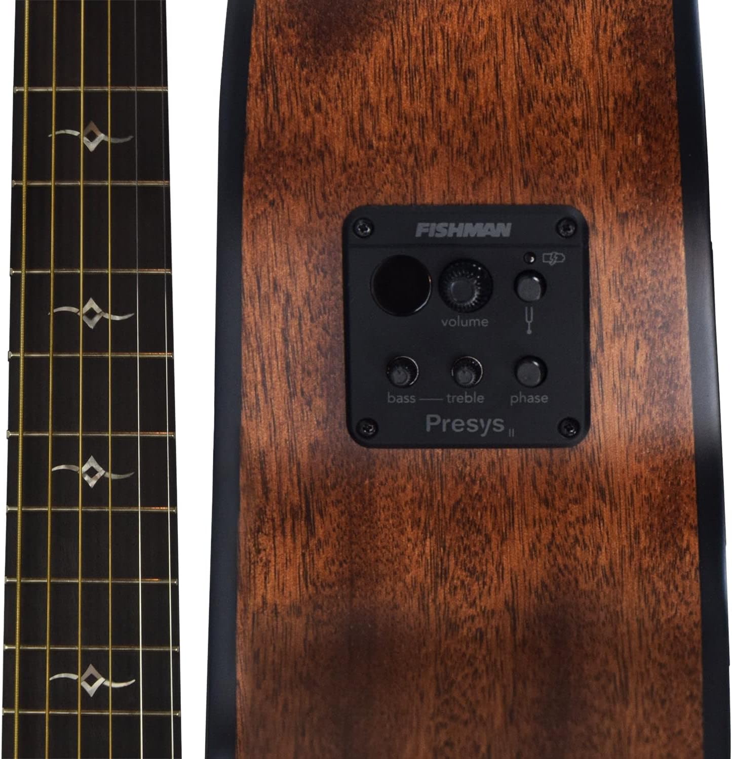 Sawtooth Mahogany Series Solid Mahogany Top Acoustic-Electric Jumbo Guitar with Hard Case & Pick Sampler