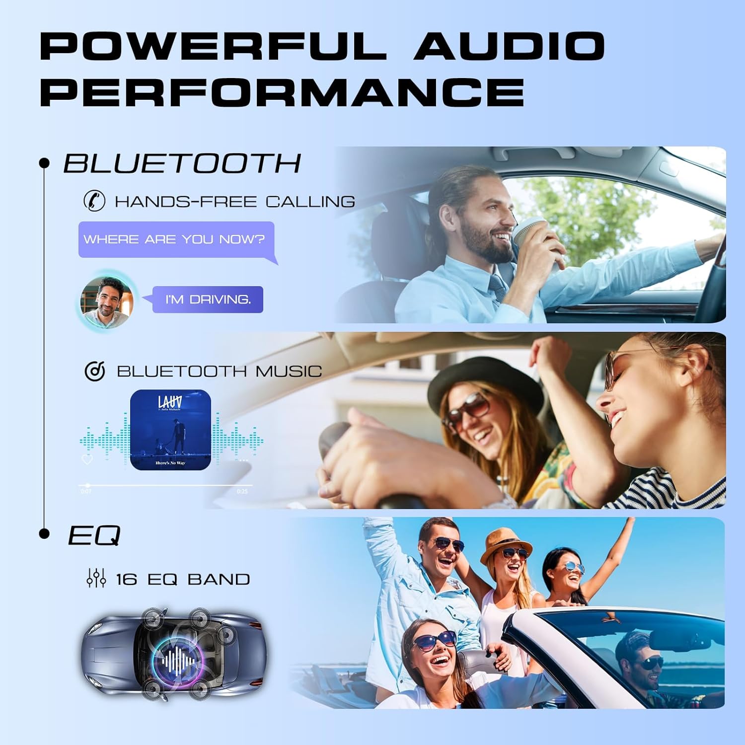 Hodozzy Single Din Car Stereo with 9 Inch IPS Touch Screen, Wireless CarPlay & Android Auto, Bluetooth, FM/AM/RDS Radio, Online Video, Mirror Link,EQ,SWC,USB,Backup Camera & RGB Button Lights