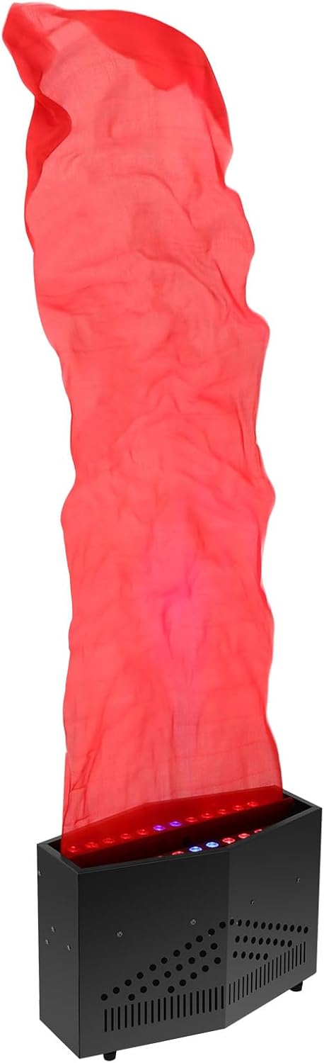 Fake Fire Flame Light, 4.92Ft Artificial Simulated Flames Lamp with 24 Led Light Atmosphere Maker for Halloween, Christmas, Discos, Dance Halls, KTV, Bars, Stages, Clubs, Parties, Holiday Etc