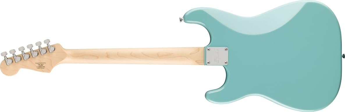 Squier by Fender Limited Edition Sonic® Stratocaster® Electric Guitar HT, Maple Fingerboard, White Pickguard, Tropical Turquoise