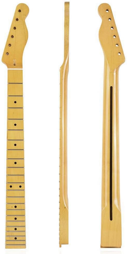 ALINREDBX 22 Frets Electric Guitar Neck Replacement Parts Maple Suitable for ST Electric Guitar