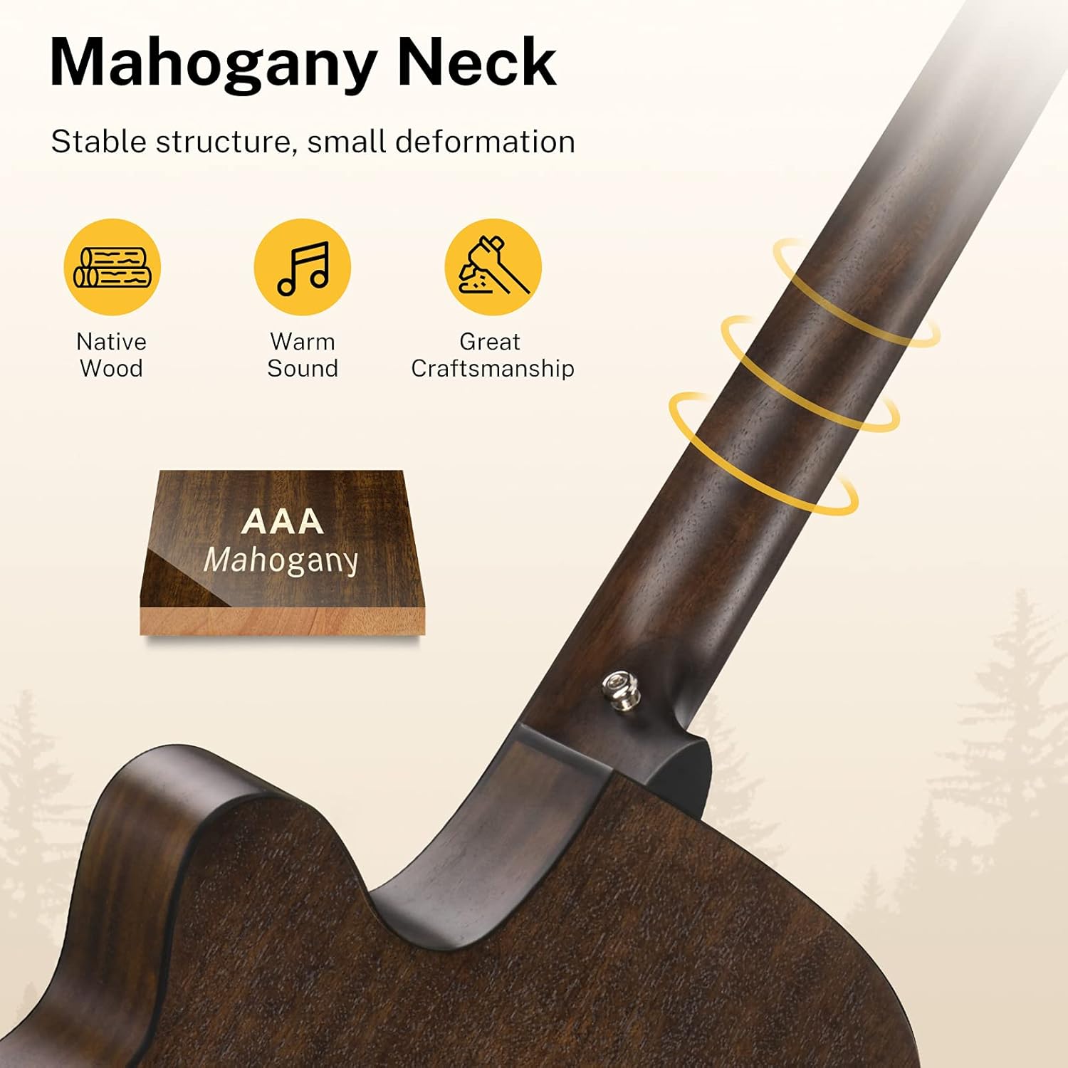 Donner Acoustic Guitar for Beginner-Mechanical Metronome