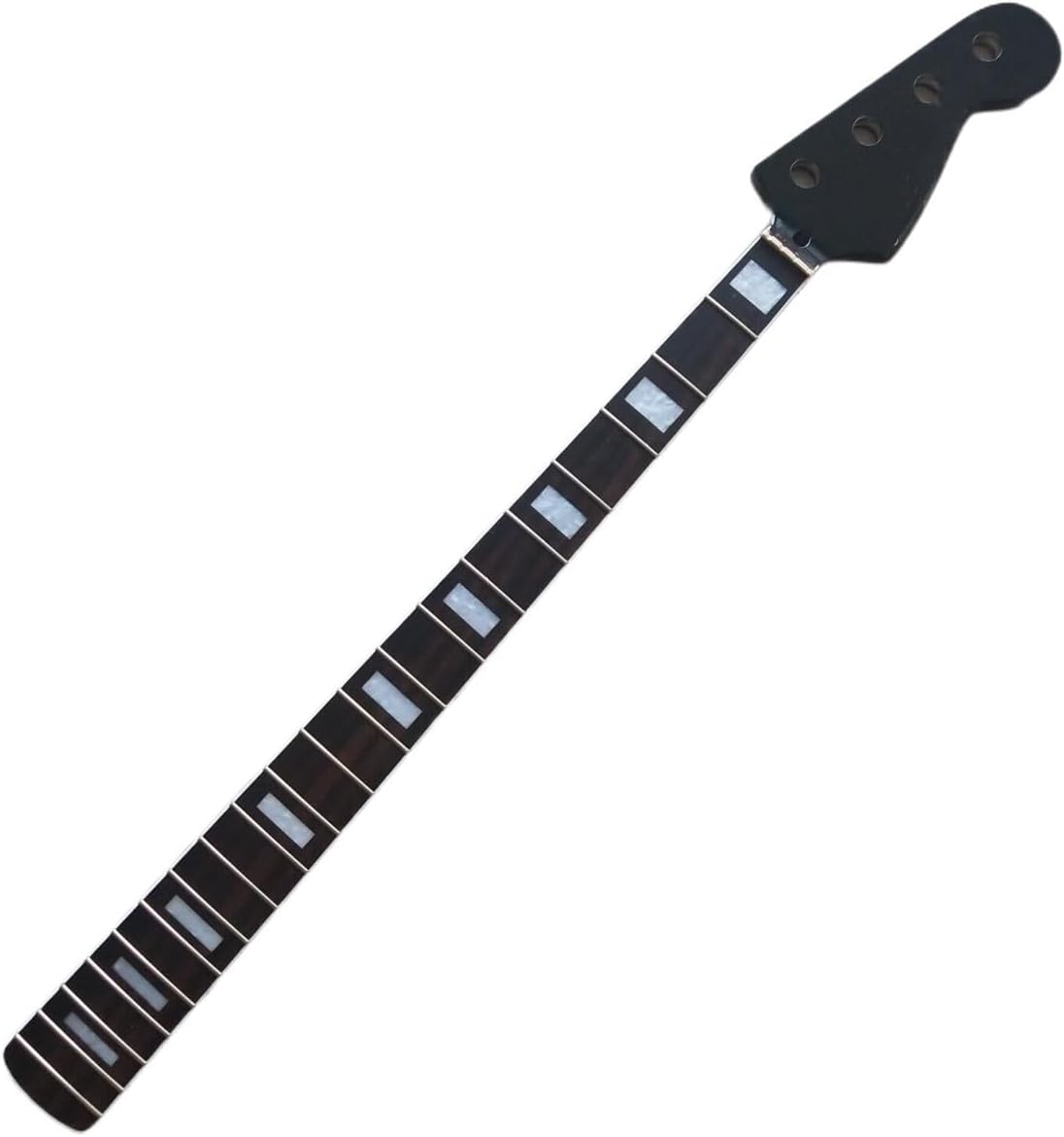 Black Bass Guitar Neck Parts 20 Frets 34 Inch Maple Rosewood Fingerboard Replacement Parts