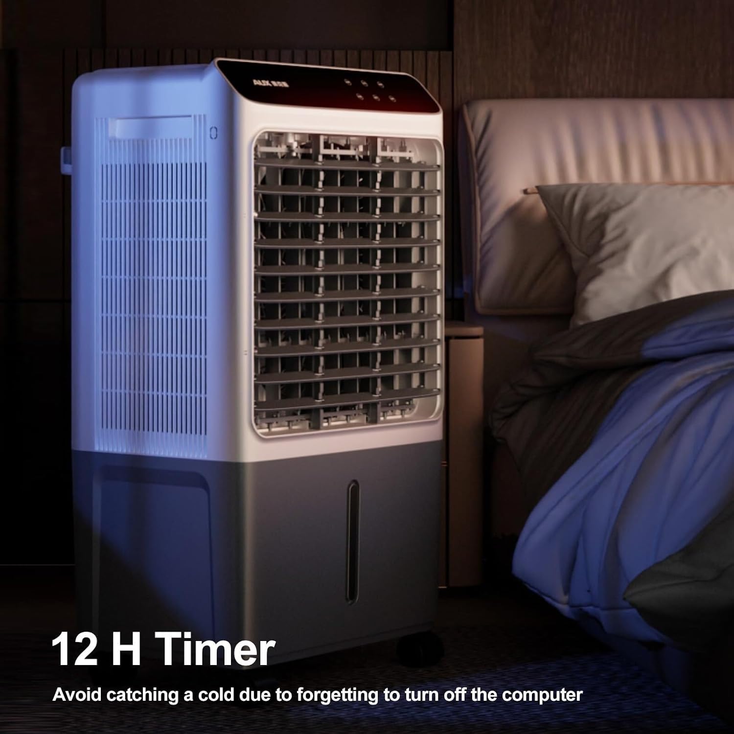 Swamp Cooler 3-in-1 Evaporative Air Cooler, 36L Tank, 60° Oscillation, 12H Timer, Remote Control – Portable Air Conditioner for Home, Office, Bedroom