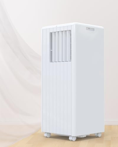 8000BTU Portable Air Conditioners, Portable AC Unit for Room Up to 350 Sq. Ft,3-IN-1 Room Air Conditioners with Fan/Dehumidifier/24H Timer/Remote Control & Windows Kit, White