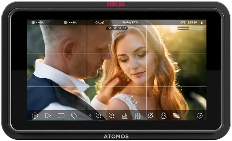 Atomos Ninja TX GO 5-inch Camera Monitor-Recorder, HDMI CFexpress Wi-Fi HDR Touchscreen ProRes RAW Bundle with Atomos Creator Accessory Kit for 5