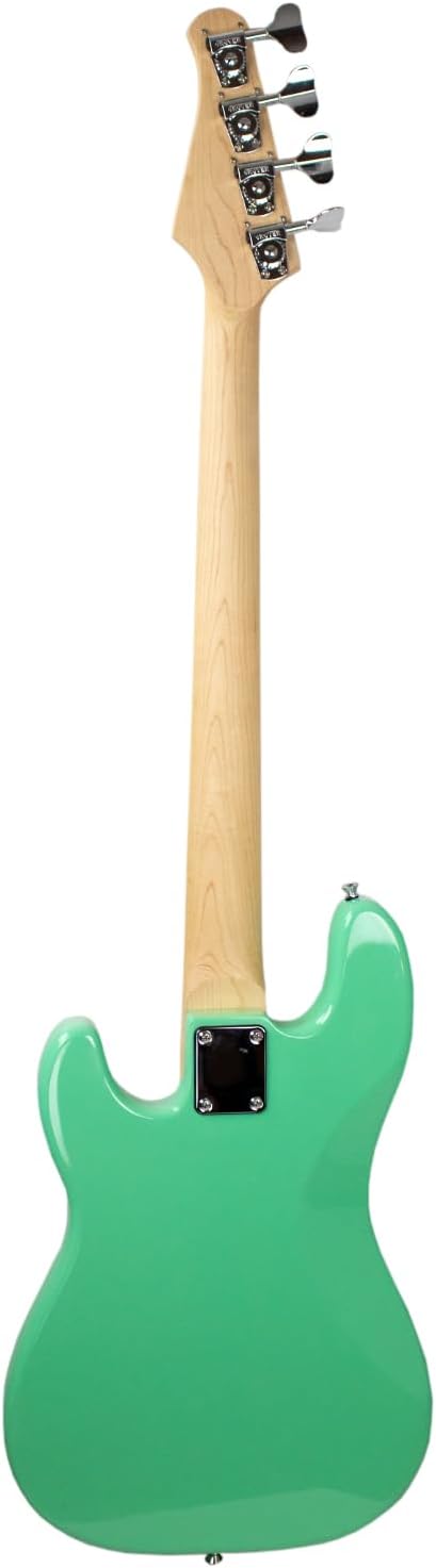 Sawtooth Americana Road Warrior Series Surf Green w Aluminum Pickguard Electric Bass Guitar