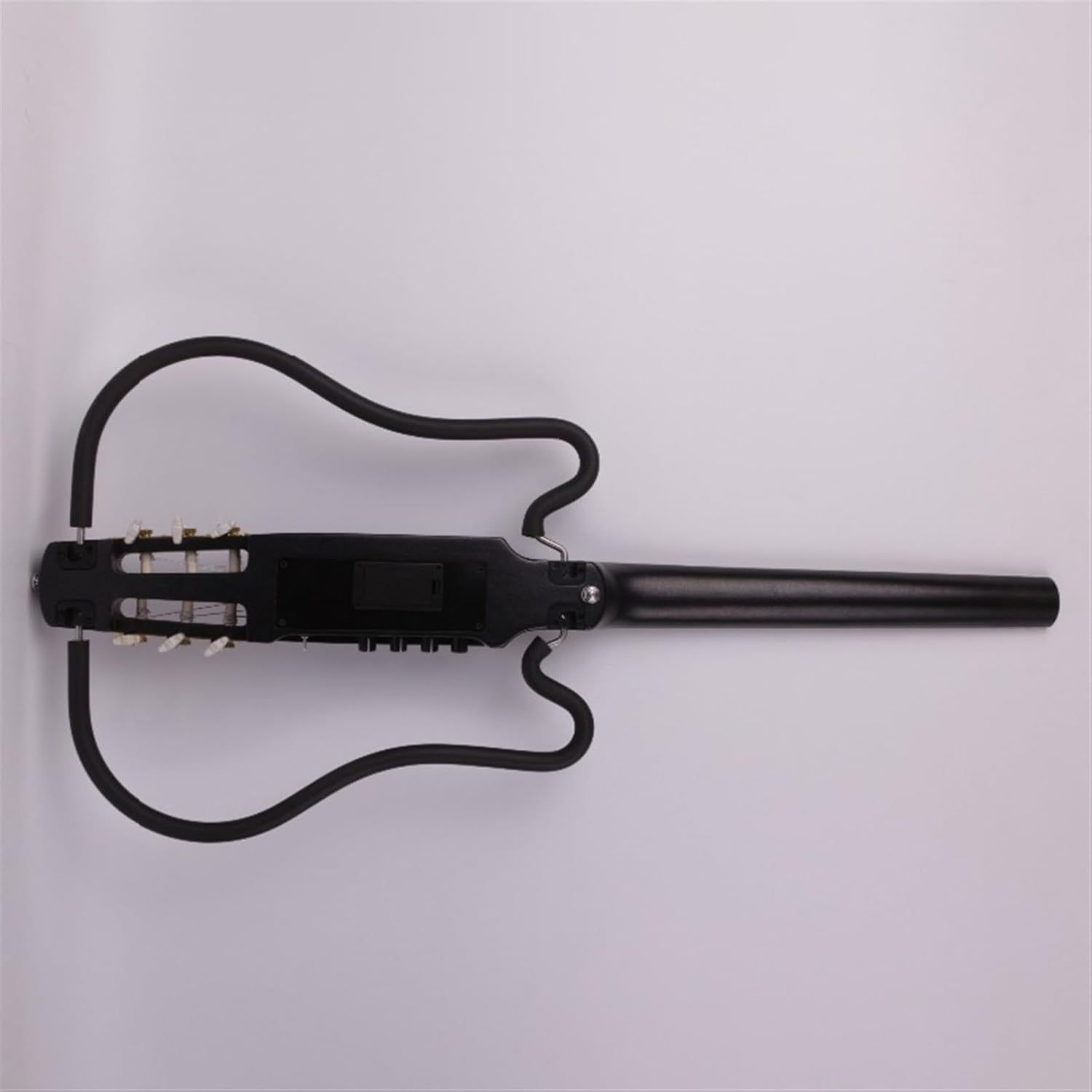 VENEKA Headless Electric Guitar 22 Frets Silent Nylon String Headless Electric Guitar Built in Effector Travel Portable Foldable Guitar (Color : 02)