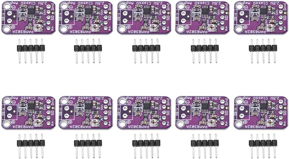 2.5W Audio Amplifier Module, Single Channel, Potentiometer Volume Control, Thermal Protection, Low Power Consumption, Clear Sound for Audio Projects
