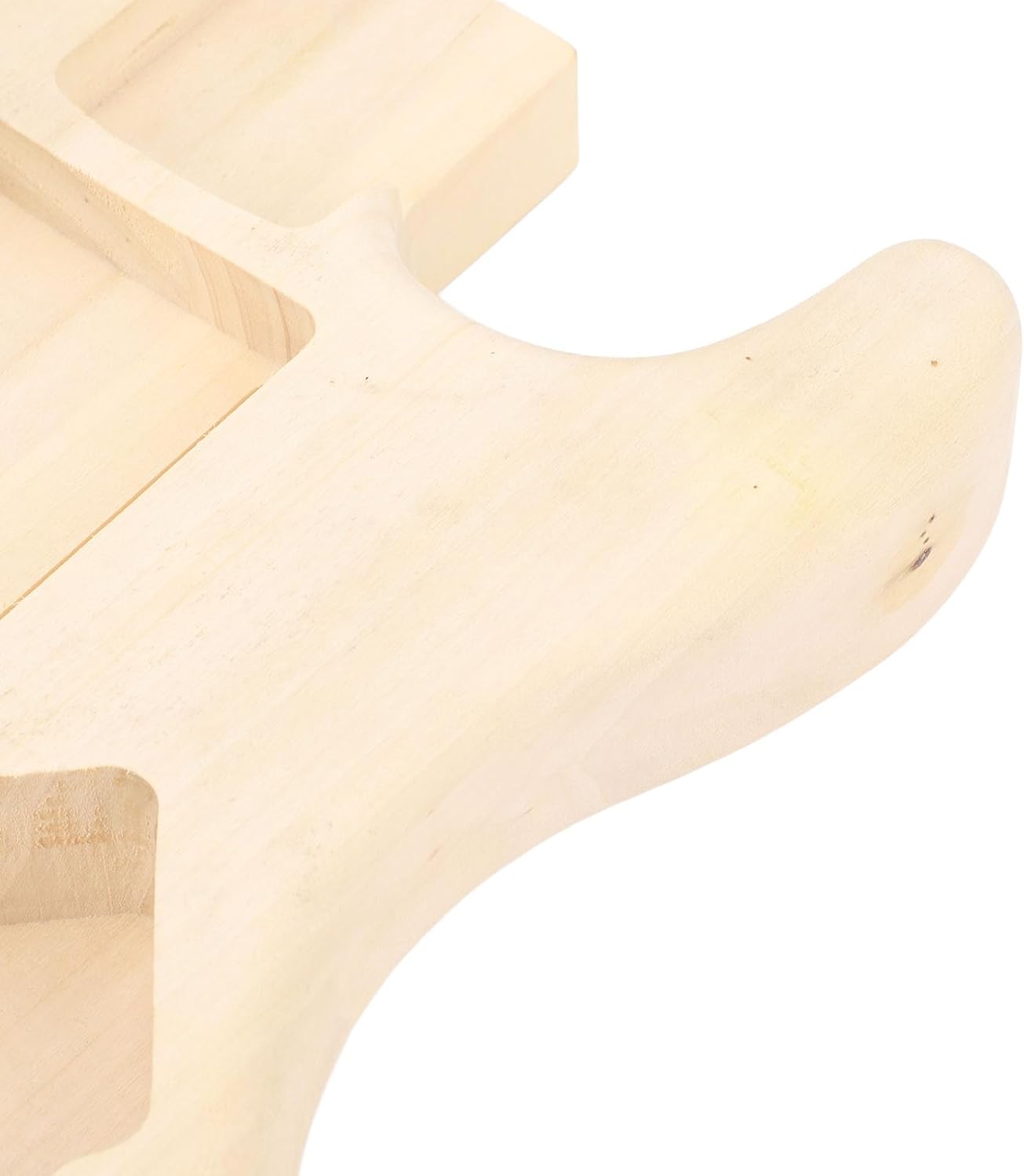 Electric Guitar Body, Unfinished Maple Wood Guitar Body Replacement, DIY Accessory for Customizing Electric Guitars, Crafted from Premium Maple Wood with Pre Drilling and Polishing
