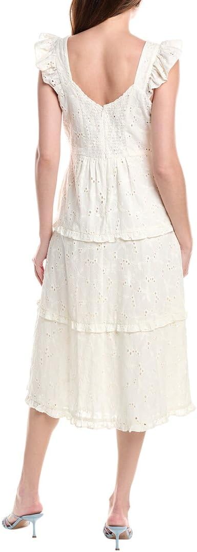 Anne Klein Women's Scoop Nk Tiered Midi Dress