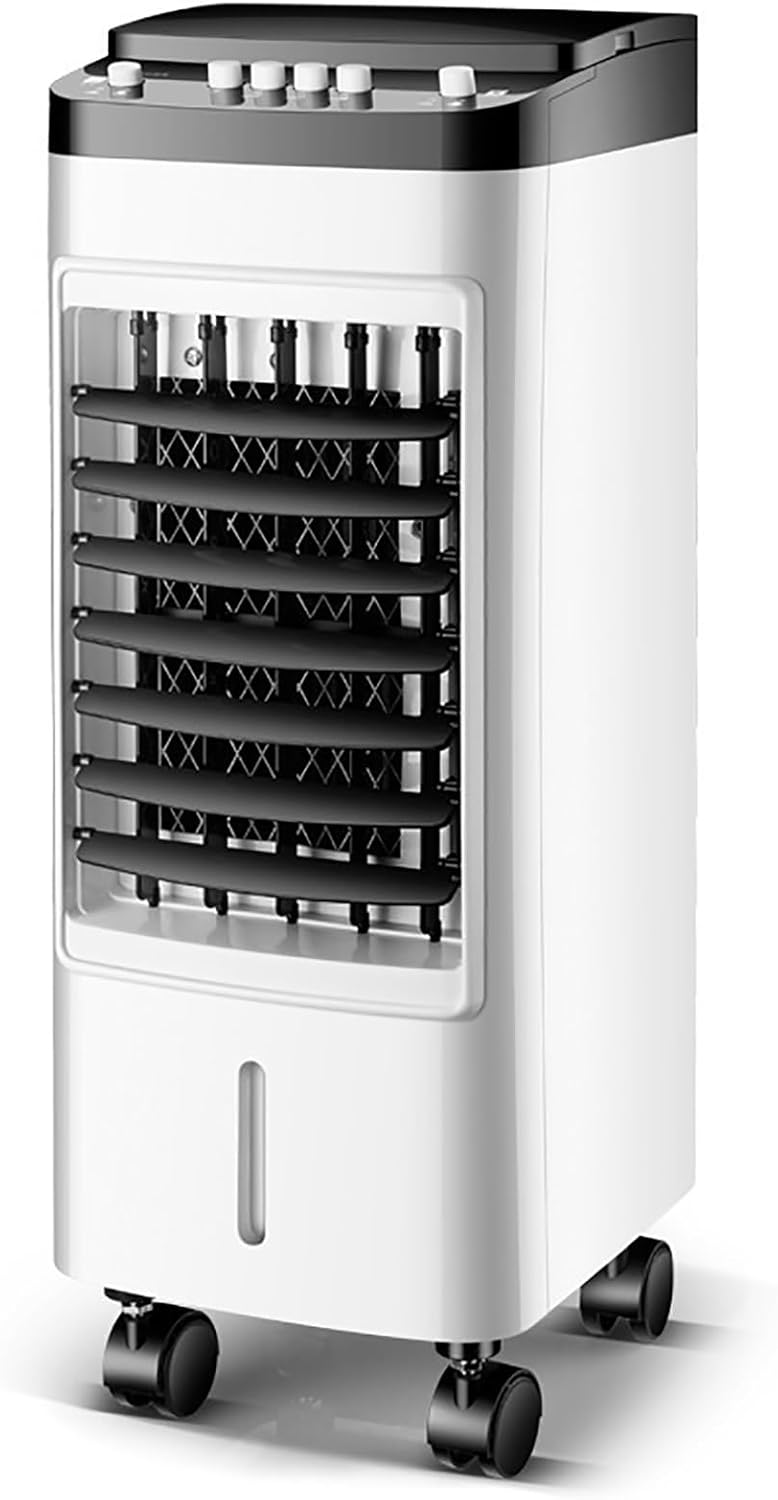 Air Conditioner Fan, Air Circulator Cooler Fans, Mobile Water Cooling Fan with Wheels, Wide-Angle Oscillation, for Family, Office or Dormitory