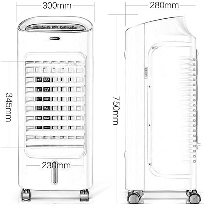 Air Cooler for Home Office Air Conditioner Portable,Compact Air Circulator,Mobile Cooling Fan,Space Air Cooler,Super Quiet Evaporative Coolers,3-Speed Setting Air Conditioner