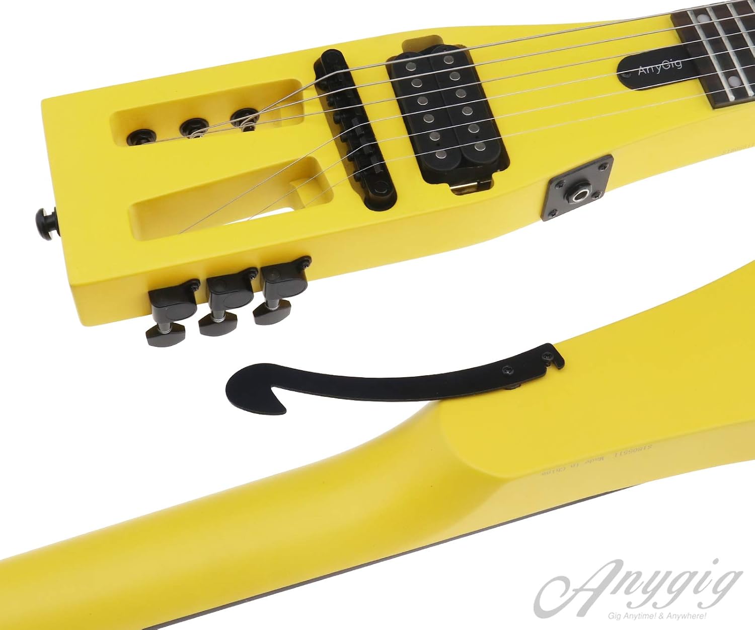 SING F LTD Travel Electric Guitar, Ultra-Light Headless Design, Full-Scale 25.5